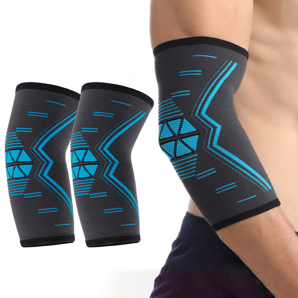 2Pcs Fitness Elbow Brace Knitted Nylon Breathable