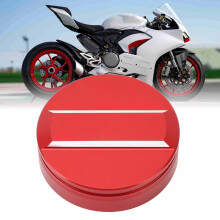 CNC Aluminum Fluid Reservoir Cap for Ducati Panigale & Multistrada Models Red