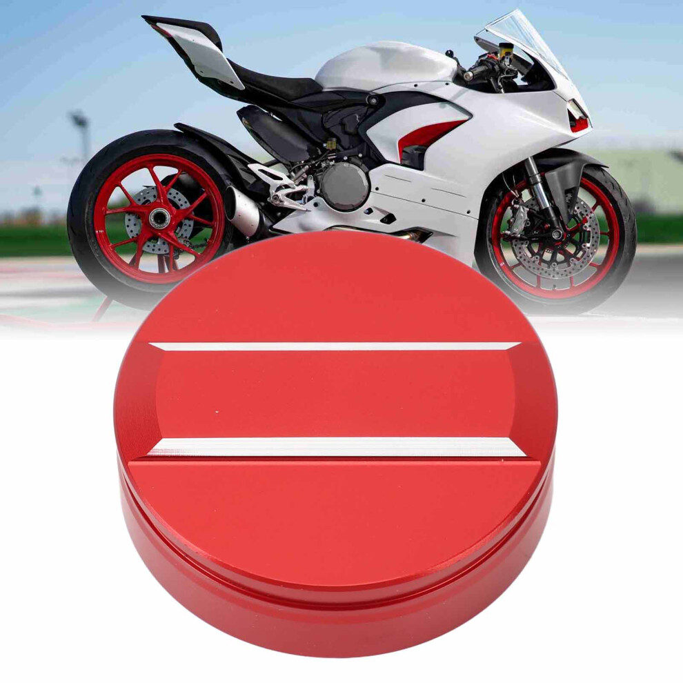 Cnc Aluminum Fluid Reservoir Cap For Ducati Panigale & Multistrada Models Red 6921331729337