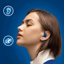 Blau 1.2m Gaming-In-Ear-Kopfhörer mit Mikrofon MMCX 3.5mm
