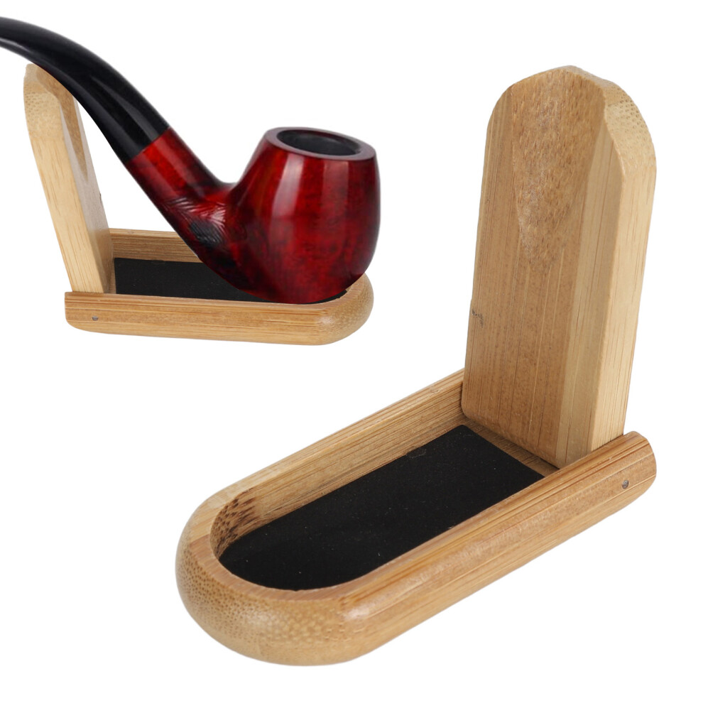 Foldable Beech Wood Pipe Holder â Portable, Compact, Household Display
