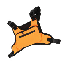 Weste Brusttasche Großes Fassungsvermögen Orange Canvas Größe S