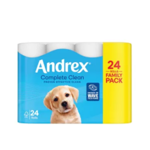 Classic Clean Toilet Rolls - 24 Toilet Roll Pack - Bulk Buy Toilet Roll - Unbeatable Clean with Unique 3D Wave Toilet Paper