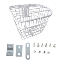 Electric Bike Basket All Metal Tube Bike Front and