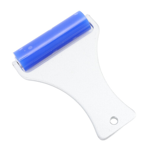 Reusable 7.5cm Silicone Dust Roller Blue with Static Electric & Aluminum 1