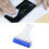 Reusable 7.5cm Silicone Dust Roller Blue with Static Electric & Aluminum 1