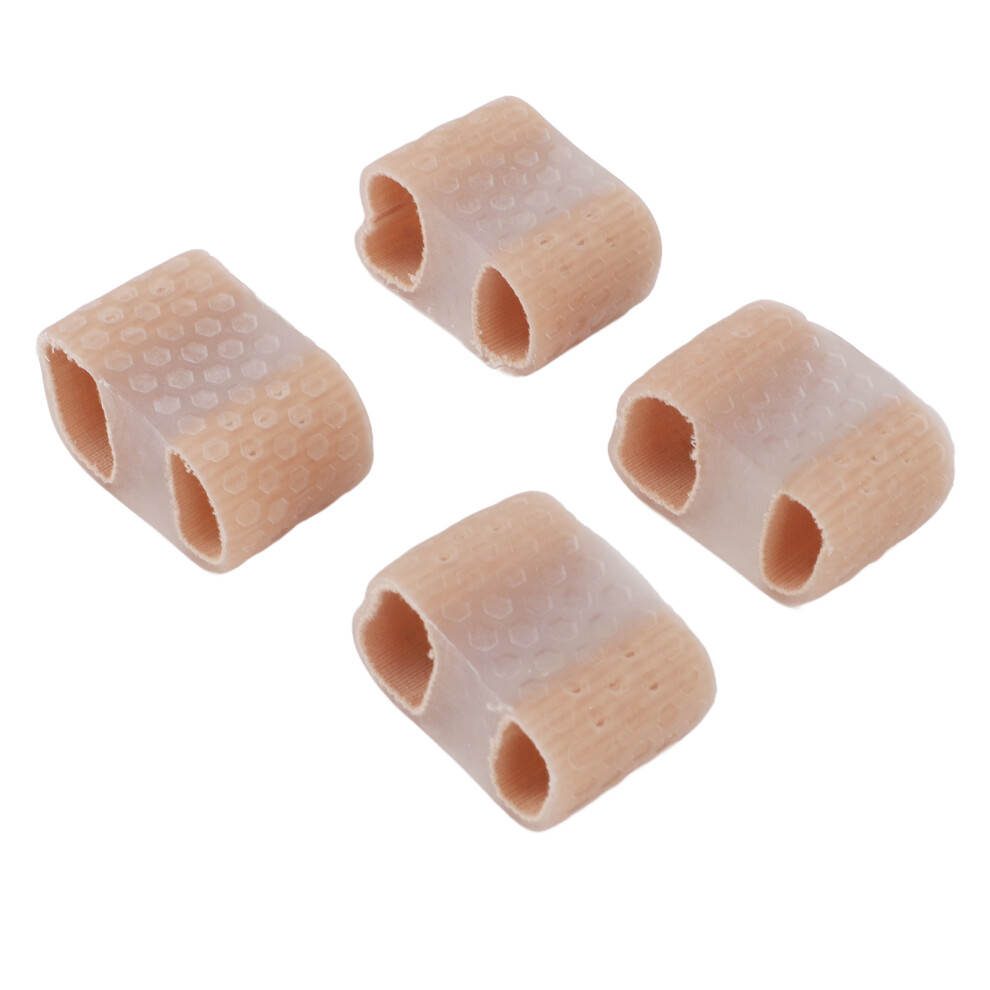 4pcs Elastic Toe Separators for Bunion Correction and Foot Comfort L