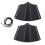 2 Sets Punk Bracer Black Outdoor PU Retractable 1