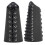 2 Sets Punk Bracer Black Outdoor PU Retractable 10