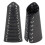 2 Sets Punk Bracer Black Outdoor PU Retractable 8