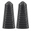 2 Sets Punk Bracer Black Outdoor PU Retractable 9