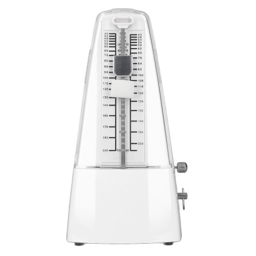 High Precision Mechanical Metronome for Piano, Guitar & More White 1