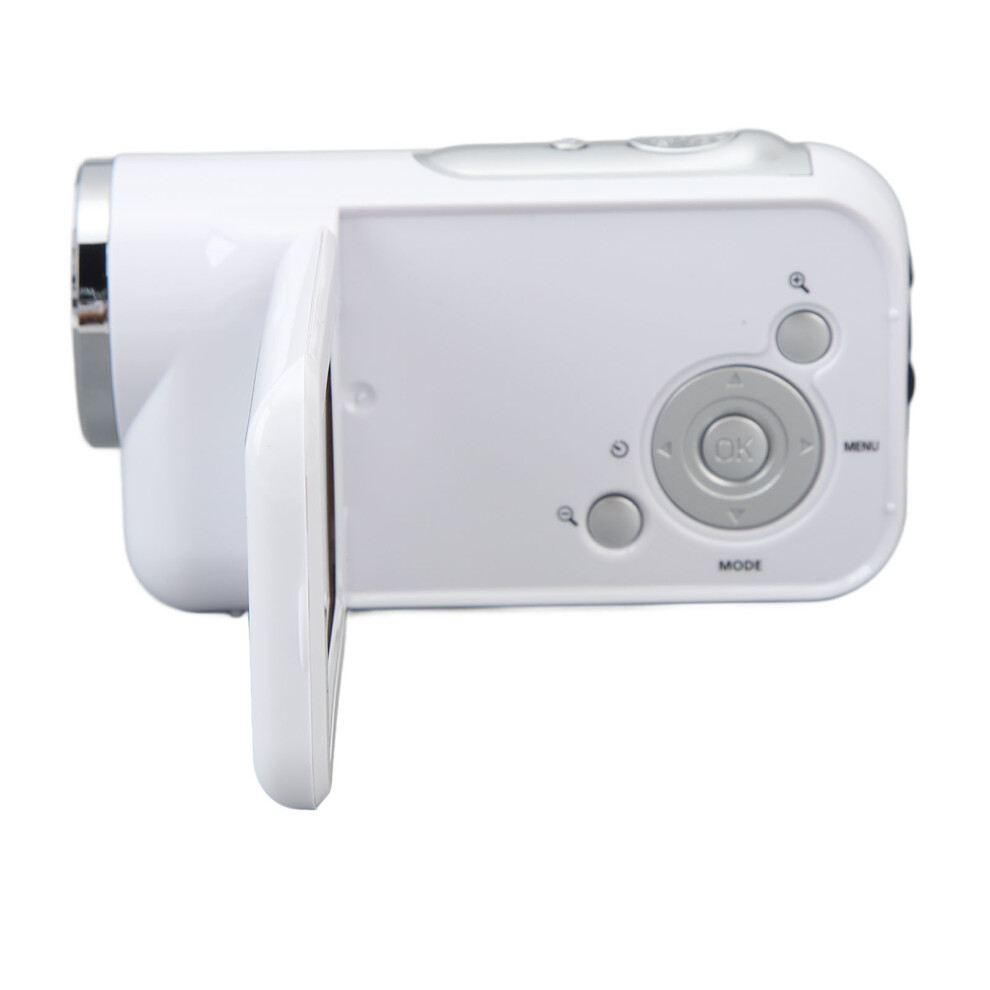 Kids Video Camera 16Mp 1080P Hd 16X Zoom 2.0" Tft White