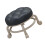 Low Roller Swivel Stool with PU Leather, 34x26x8cm, Multi Colors 6