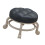 Low Roller Swivel Stool with PU Leather, 34x26x8cm, Multi Colors 5