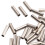 100 Pcs Single Barrel Crimp Sleeves Kit Corrosion 15
