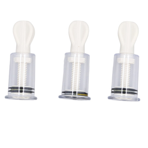 Clear Nipple Suction Cups for Breastfeeding Manual Vacuum Adjustable Medium M