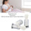 Clear Nipple Suction Cups for Breastfeeding Manual Vacuum Adjustable Medium M 3