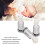 Clear Nipple Suction Cups for Breastfeeding Manual Vacuum Adjustable Medium M 5
