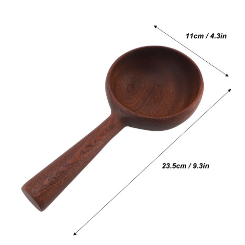 Cuchara corta de madera Bailer para uso general 6.2 oz 1