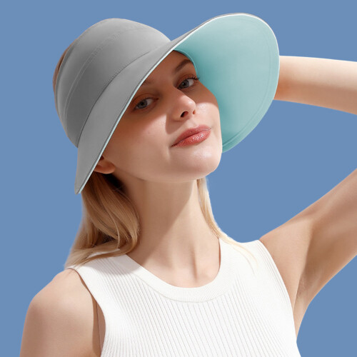 Women Sun Visor Wide Brim Empty Top UV Protection 2