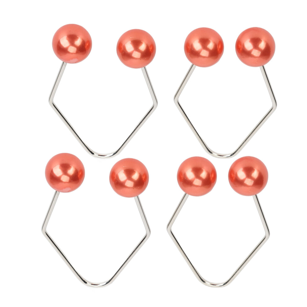 2 Pair Dimple Trainer for Face Cheeks Piercing, Red Alloy, Easy to Wear