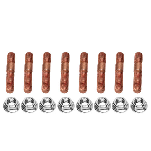 8 Pcs M8 1.25 Threaded Turbo Studs Kit 8mm Metal 2