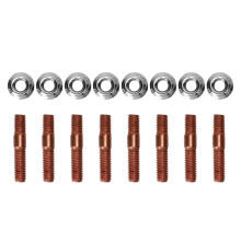 8 Pcs M8 1.25 Threaded Turbo Studs Kit 8mm Metal