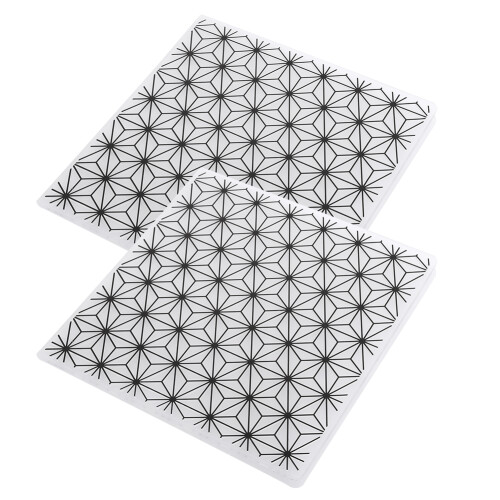 2pcs Embossing Folders Concave Convex Scrapbooking