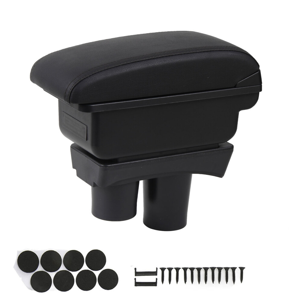 Car Armrest Box Large Capacity Smooth Center Black 9121376103483