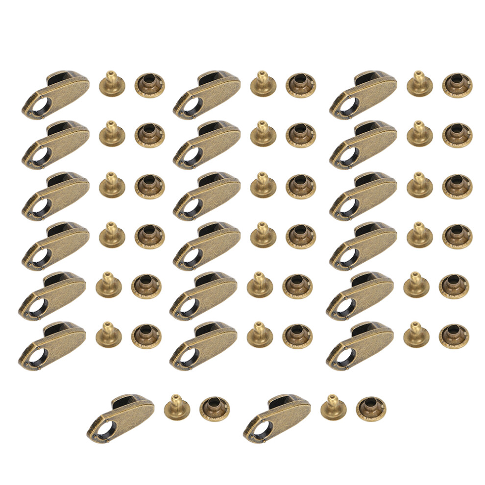 Alloy Boots Hook Rivets With Tape Bronze Hiking 9121376103643