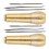 2 Set Copper Handle Sewing Awl Taper Leather Shoe 3