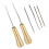 2 Set Copper Handle Sewing Awl Taper Leather Shoe 6