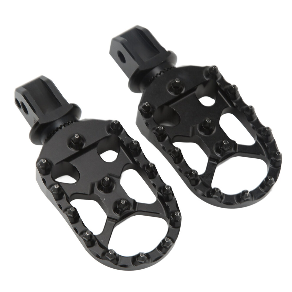 1 Pair Motorcycle Rear Footpegs Cnc Aluminum Black 9121376103803