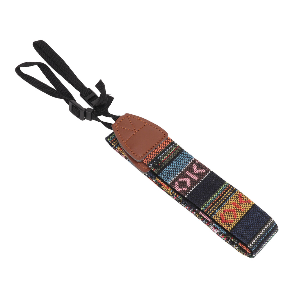 Vintage Ethnic Canvas Camera Strap Adjustable 40.55In Neck Shoulder 8041331772558