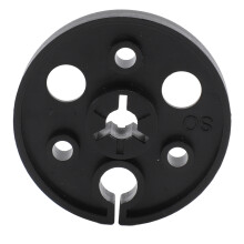 Naben-Hub-Zentrum für 1/4 7-Zoll-Spule, Ø 57 mm, Schwarz