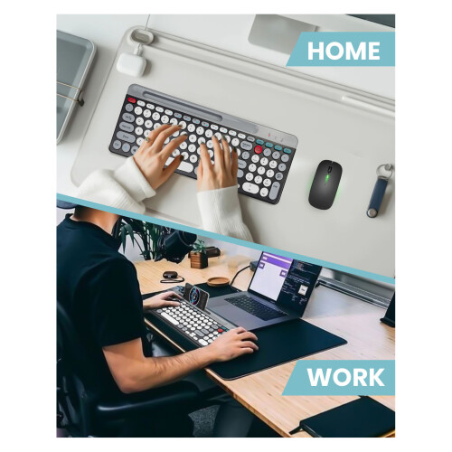 Dual Mode 100key Keyboard & 4key Mouse Set 400mAh 2