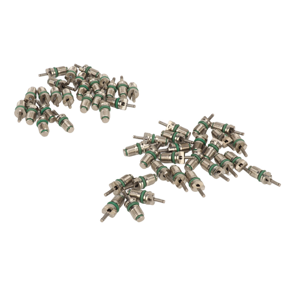 50Pcs R134a Steel Valve Cores For Car A/C Hvac Pressure Resistant Kit 4661331774686