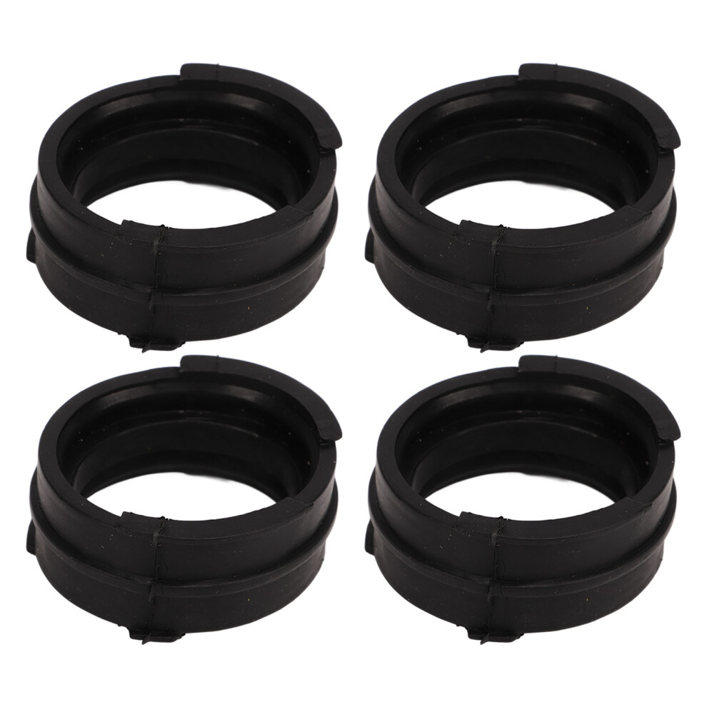 4Pcs Carburetor Intake Manifold Boots Joints Black 9121376104343