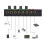 Mixer per cuffie a 4 canali 15,5x13x2,8 cm Nero 2