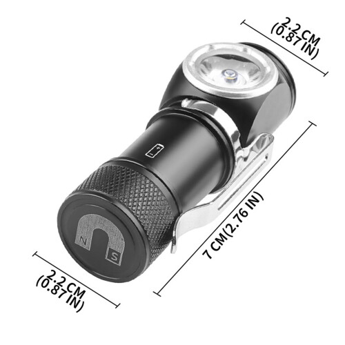 LED-Stirnlampe 700 mAh, leichtes Aluminium 1