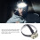 Linterna frontal LED COB 1200 mAh 147 g ABS, Negro 4