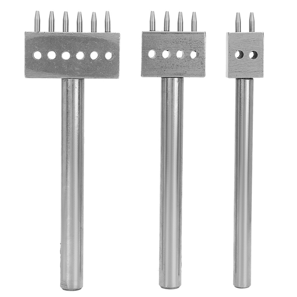 3Pcs Spacing Punch Tool Diy Leather Craft Hole 9121376106521