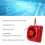 ABS Material Fire Strobe Siren with Red Flashing Lights 115DB 7