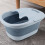 Foldable Foot Bath Basin Blue 30x39x17cm 6