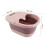 Foldable Foot Bath Basin PP Silicone 30x39x17 Red 2