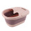Foldable Foot Bath Basin PP Silicone 30x39x17 Red 3