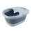 Foldable Foot Bath Basin Blue 30x39x17cm 3