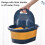 Foldable Foot Bath Basin 30x39x17cm Yellow 10