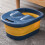 Foldable Foot Bath Basin 30x39x17cm Yellow 8